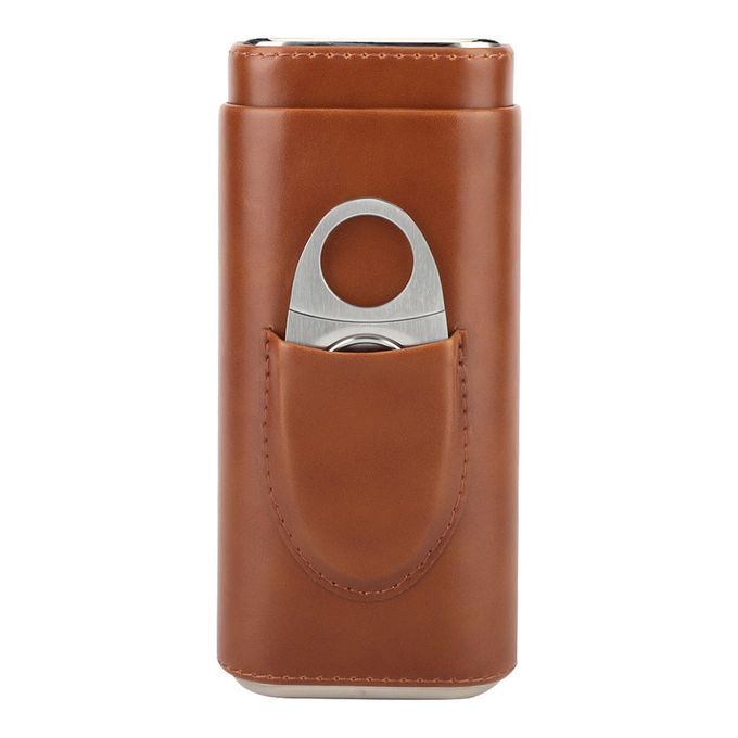 Leather Travel  Case  Accessories Nice Gift Birthday Brown