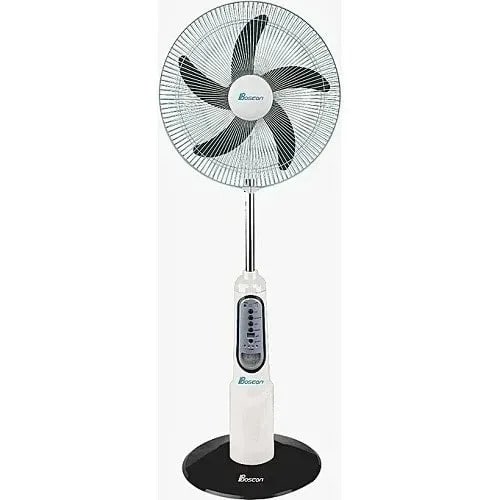 Rechargeable Fan - 18" + Remote + Led Light & Usb Port - BOS-RF2618R