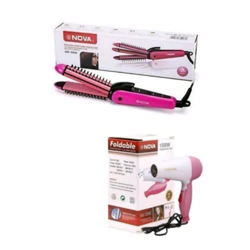 Hair Dryer And 3in1 Hair Straightener