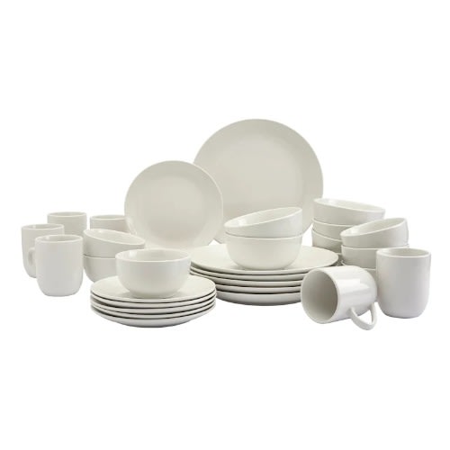 Simple Dining Porcelain Dinnerware Set -  30 Piece
