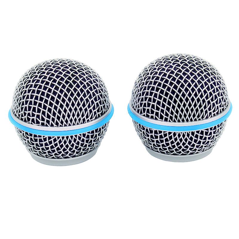2pcs Microphone Ball Head Grill Mesh Cover Beta 58a