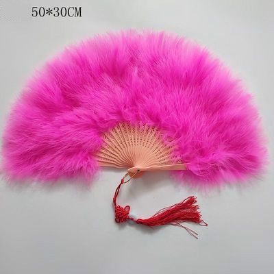 Eventail Fan Boda Cassical Abanicos Portable Feather Para Fluff Catwalk Fan Party Wedding Fans Hand Abanico Colorful Mariage