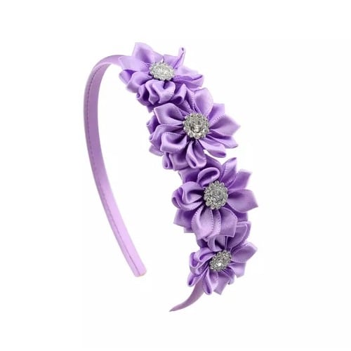 Studded Hair Band- Purple