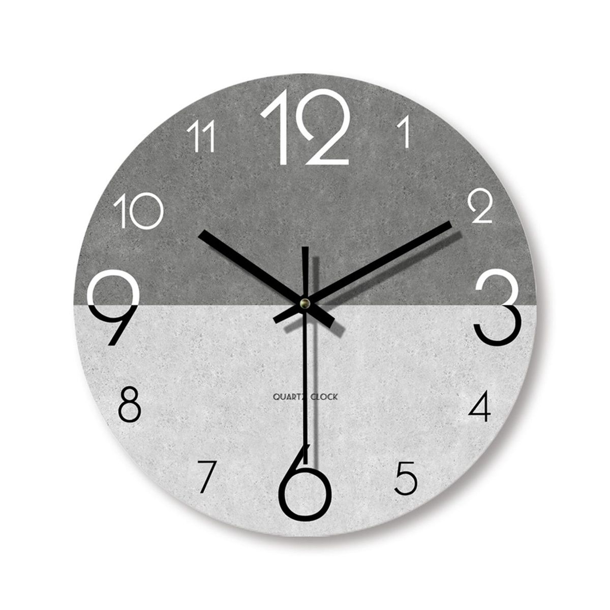 Vintage Wall Clock Rustic Wood Wall Clock Silent Battery for Home