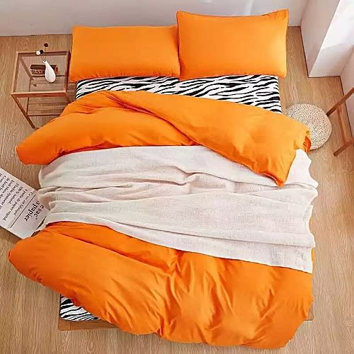 Plain Orange Duvet Cover