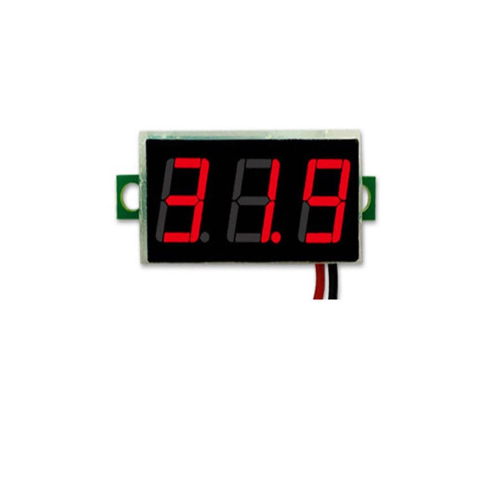 Mini DC 2.5-30V LED 3-Digital Display 2 Wires Voltmeter