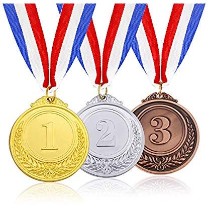 3 In 1 Gold,silver And Bronze Medals