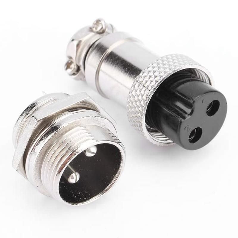 GX16 Aviation Connector 2-Pin 400V Screw Type Cable Connecto