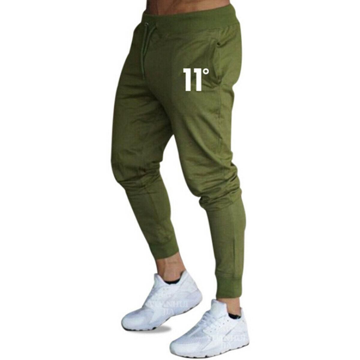 Casual tracksuit adjusted for men Solid sports pants for gym for running