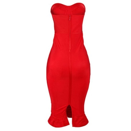 princess polly baby blue dress Buy Red Bandage Frill Hem Midi Dress in Nigeria