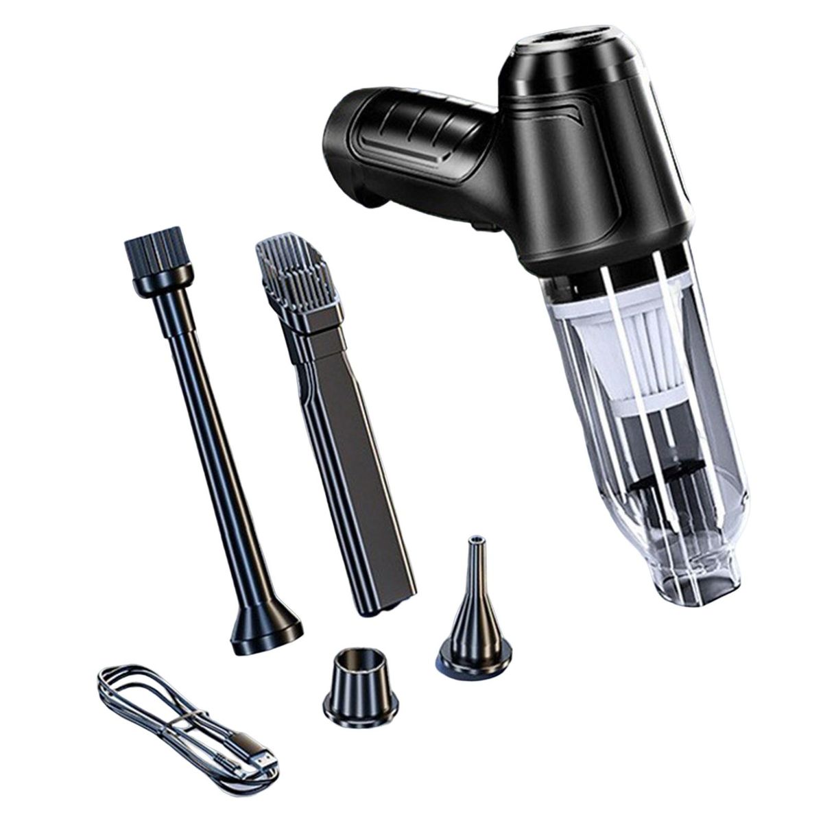 Vacuum Cleaner High Power Portable Home Car Mini Vacuum Cleaner Black