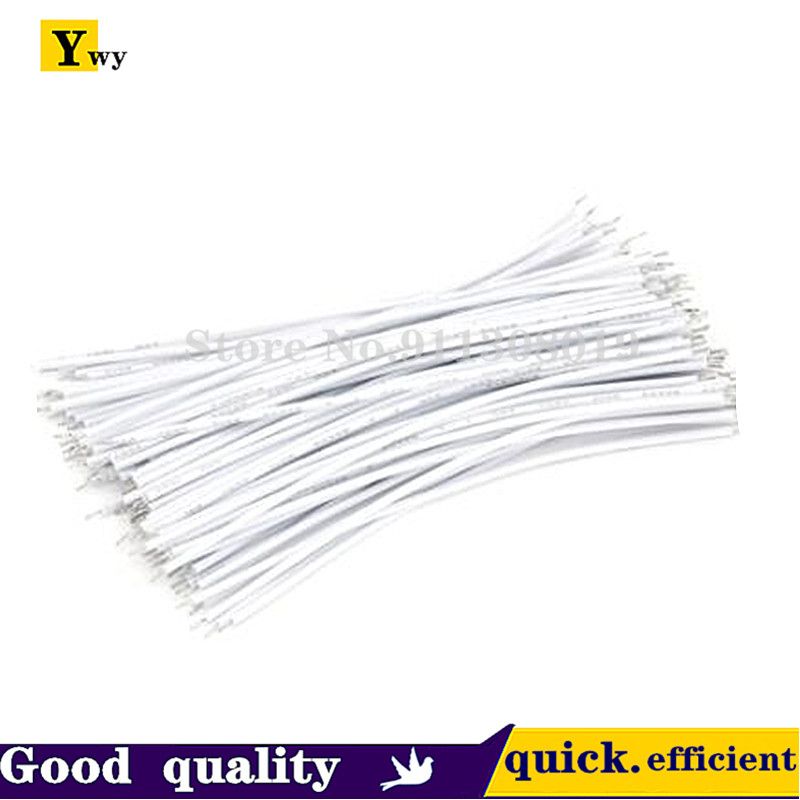 100PCSLOT Tin-Plated Breadboard Solder Cable 24AWG 10cm Fly