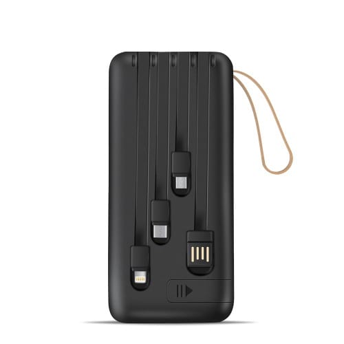 Fsudz 30000mAh Power Bank With Built In Cord
