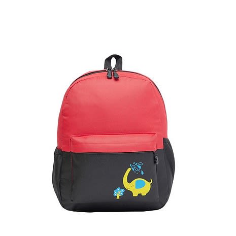 Amal Dyed Polyester Kids Funky Unisex Backpack - Red/black