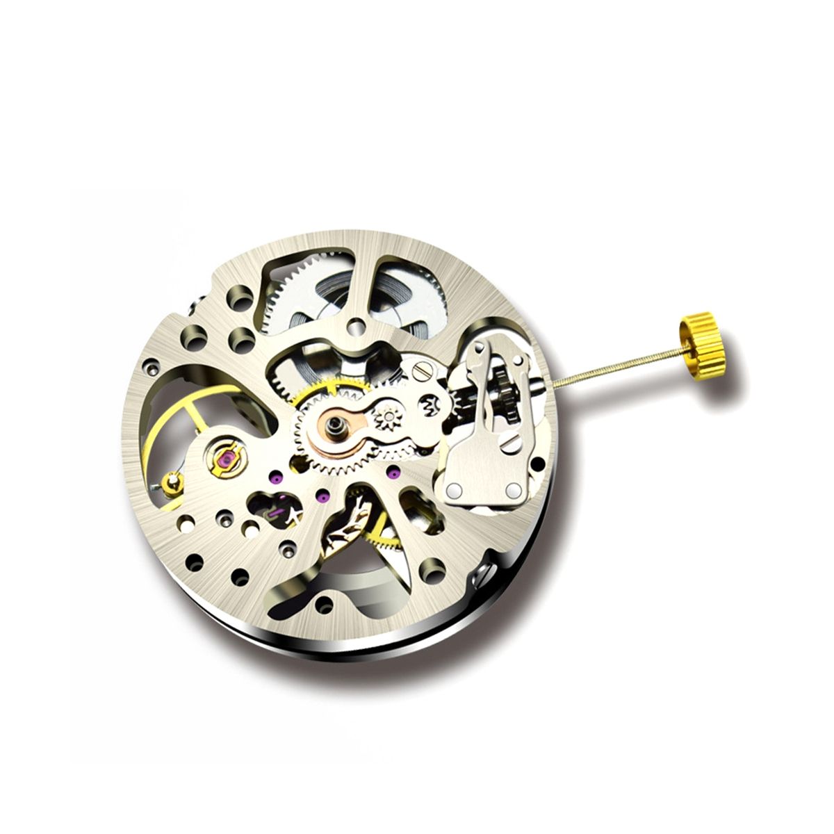 Pendulum Adjustment Radial Pattern Automatic Watch Movement