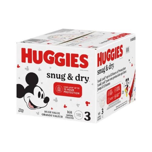 Snug & Dry Baby Diapers - Size 3 - 168 Count