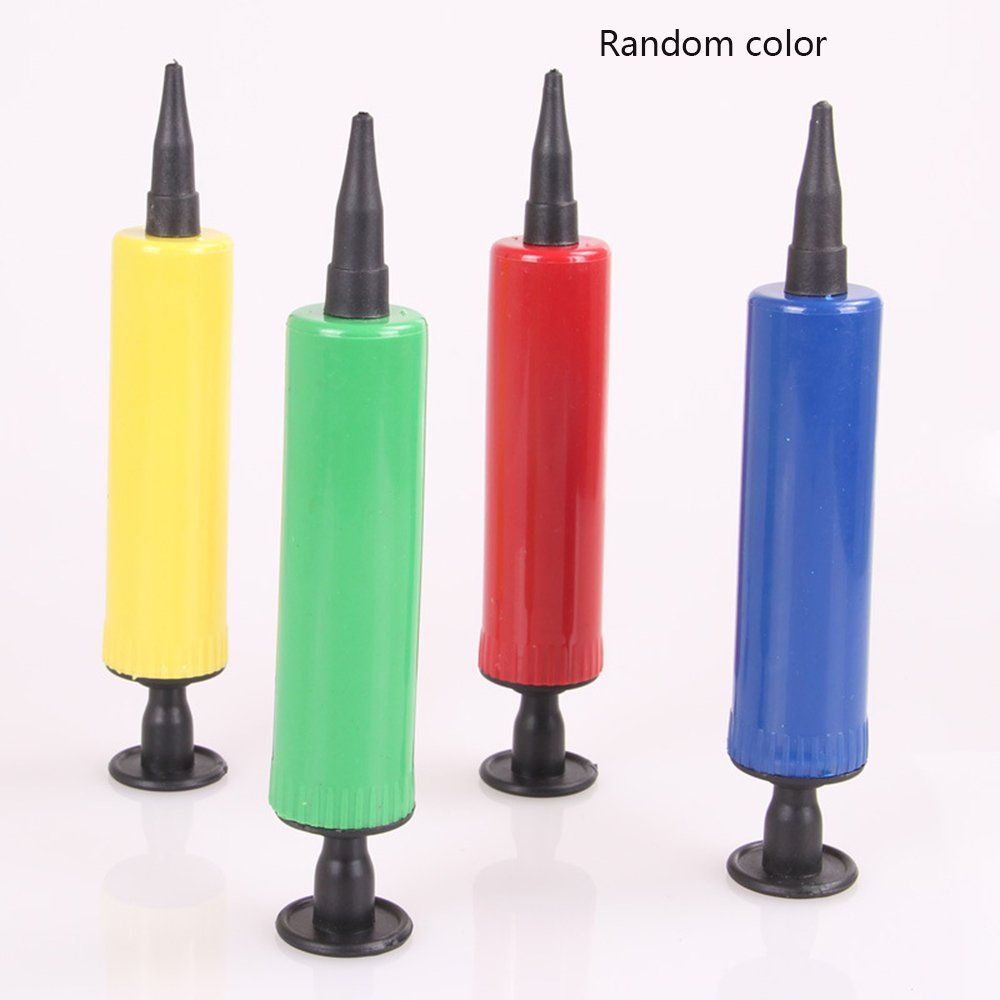 Practical Balloon Pump Inflator Plastic Hand Held Latex Balls Party Balloons Random