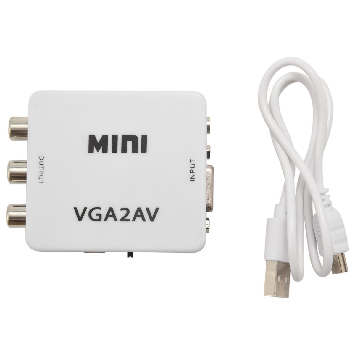 Mini VGA to AV Video Converter VGA to RCA PC to TV Vga to Av