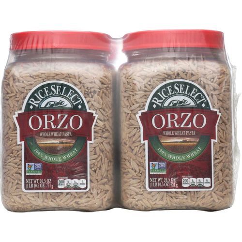 Whole Wheat Orzo Rice-Shaped Pasta 751g X 2