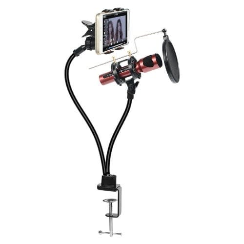 Kh-24 Huake Desktop Mobile Phone Clip Holder Microphone Live Stand
