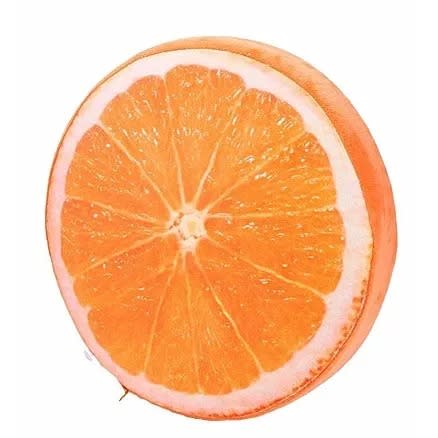 3d Orange Design Throw Pillow