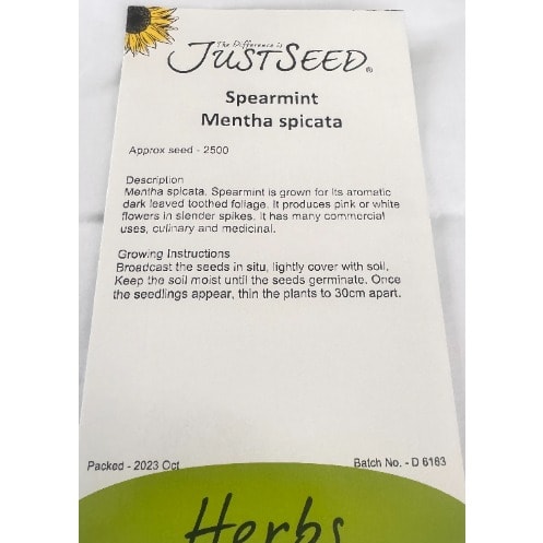 Spearmint Mentha Spicata Seeds - 2500 Seeds