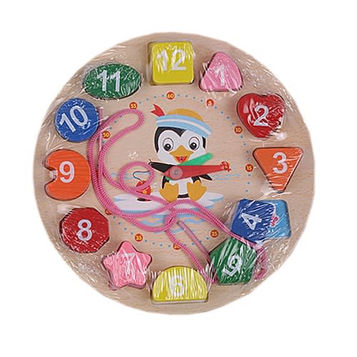 Wooden Montessori Time Teaching Clock