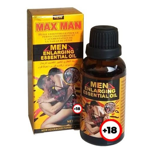 Max Man Penis Enlargement & Enhancement Essential Oil - 30ml - Yellow Pack