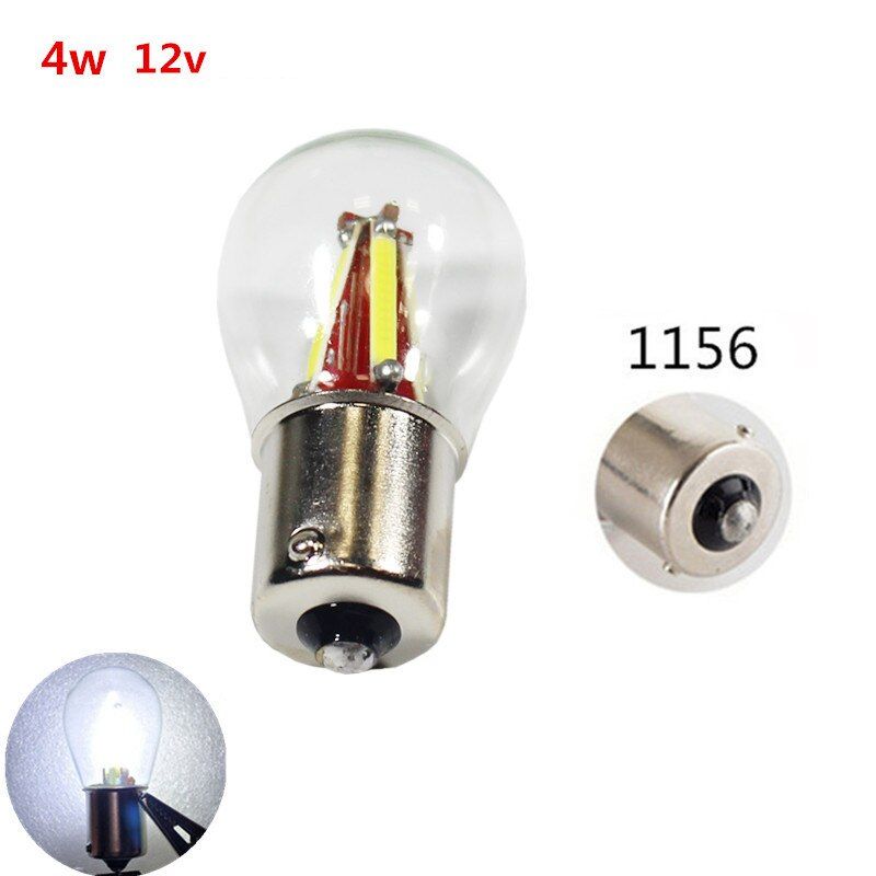 2w 4w 1157 Cob LED Lamp 12v 1156 Led Filament Bulb Brake Lights White