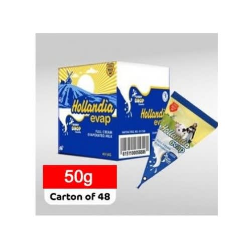 Hollandia Evaporated Full Cream Milk -50g - 48pcs