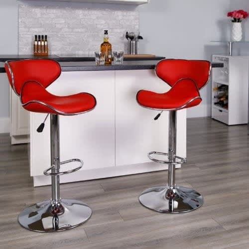 Love Barstool- Red- set of 2