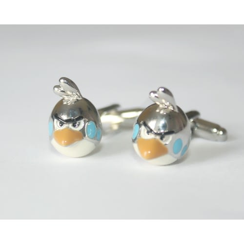 Men's Fancy Angry Bird Detailed Cufflinks - Mc-6043