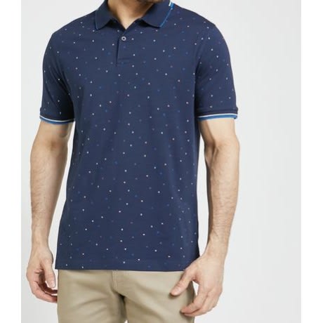 Cotton Printed Polo Shirt