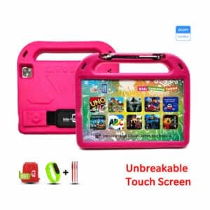 B2050 Pro+ Android Kids Tablet - 256GB ROM - 6GB RAM - 5G Dual Sim - 5000mAh - Pink