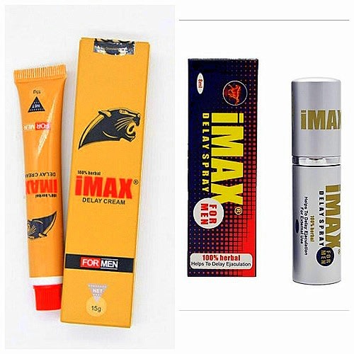 2 in 1 Imax Sex Men Delay Prolong Ejaculation Spray - 8ml & 15g