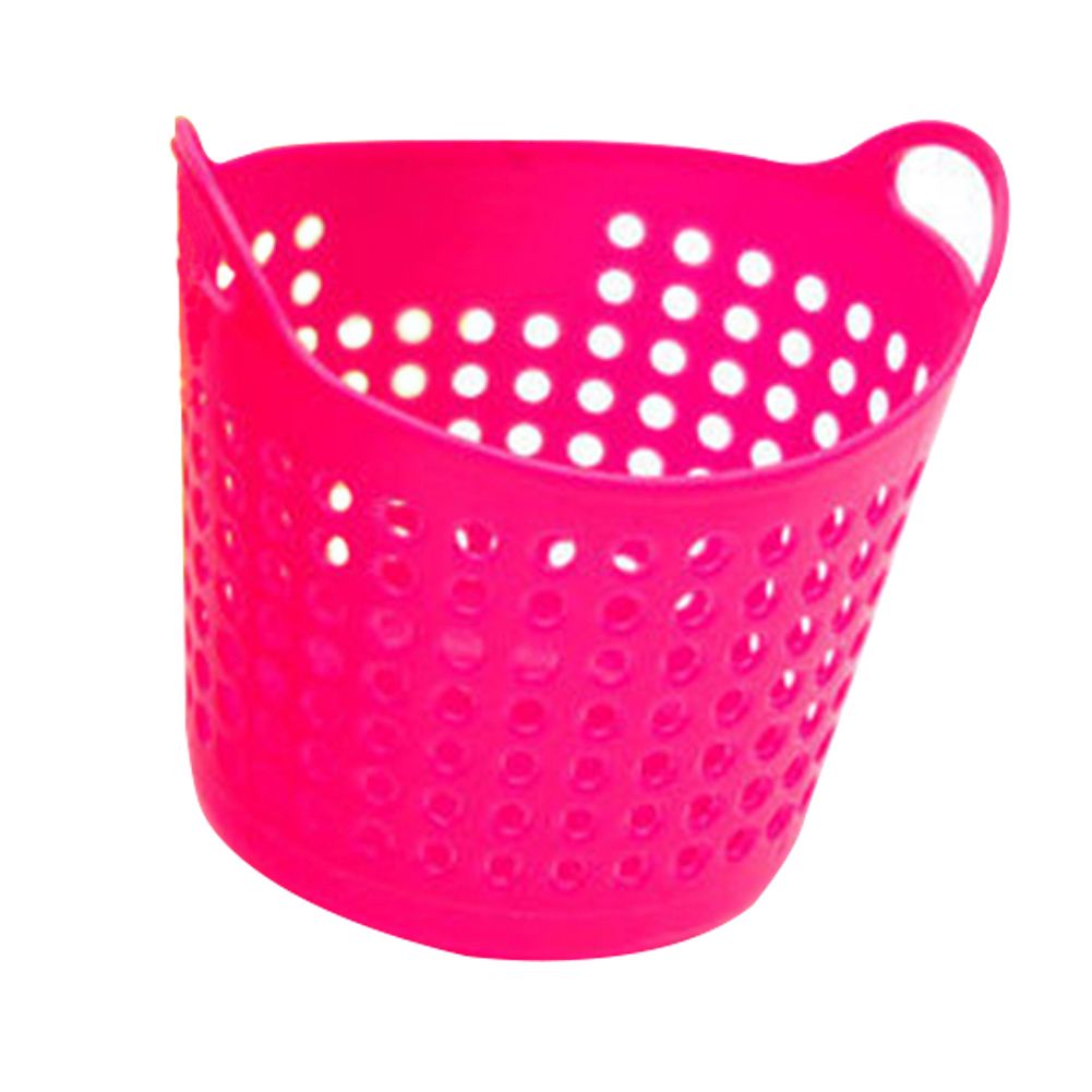 Portable Mini Plastic Stationery Cosmetic Desk-Hot Pink
