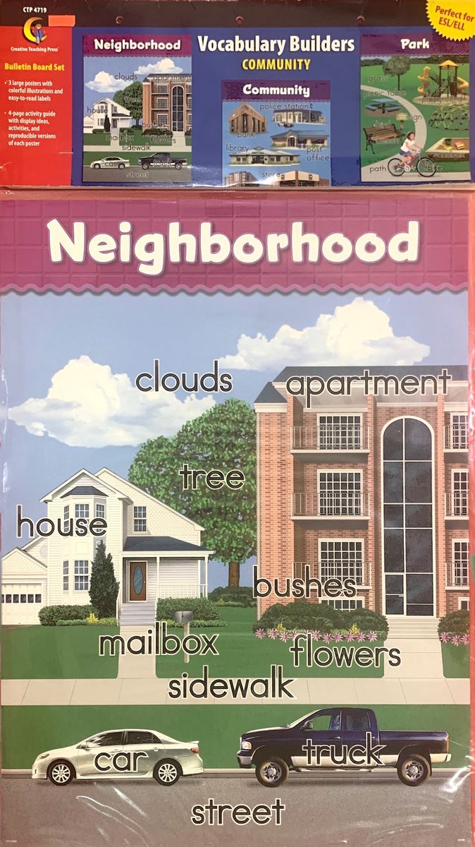 CREATIVE TEACHING PRESS BIG BULLETIN BOARD SET: VOCABULARY BUILDERS COMMUNITY