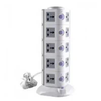 20 Socket Vertical Extension Box And Surge Protector