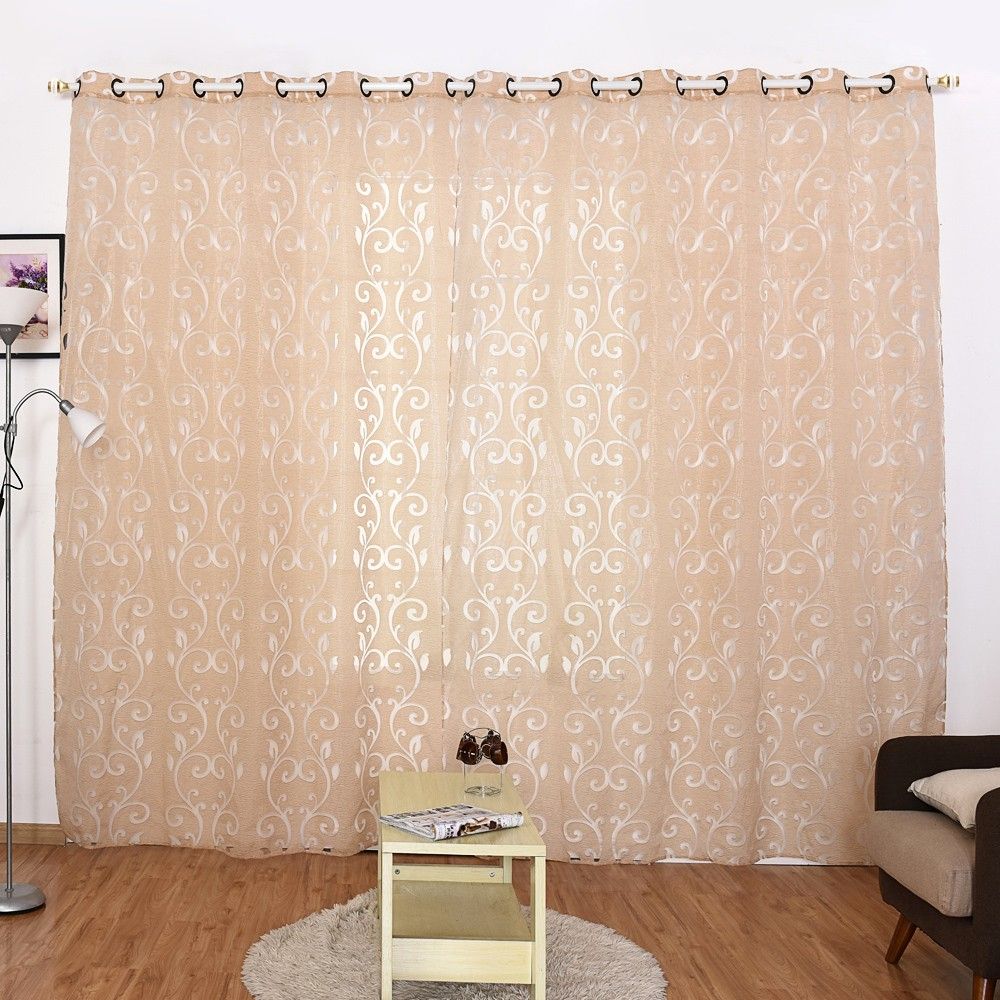 39 * 98 Inches Polyester Semi-Blackout Grommet Top Window