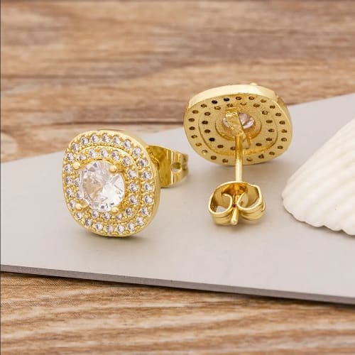 Cz Stones Stud Earrings