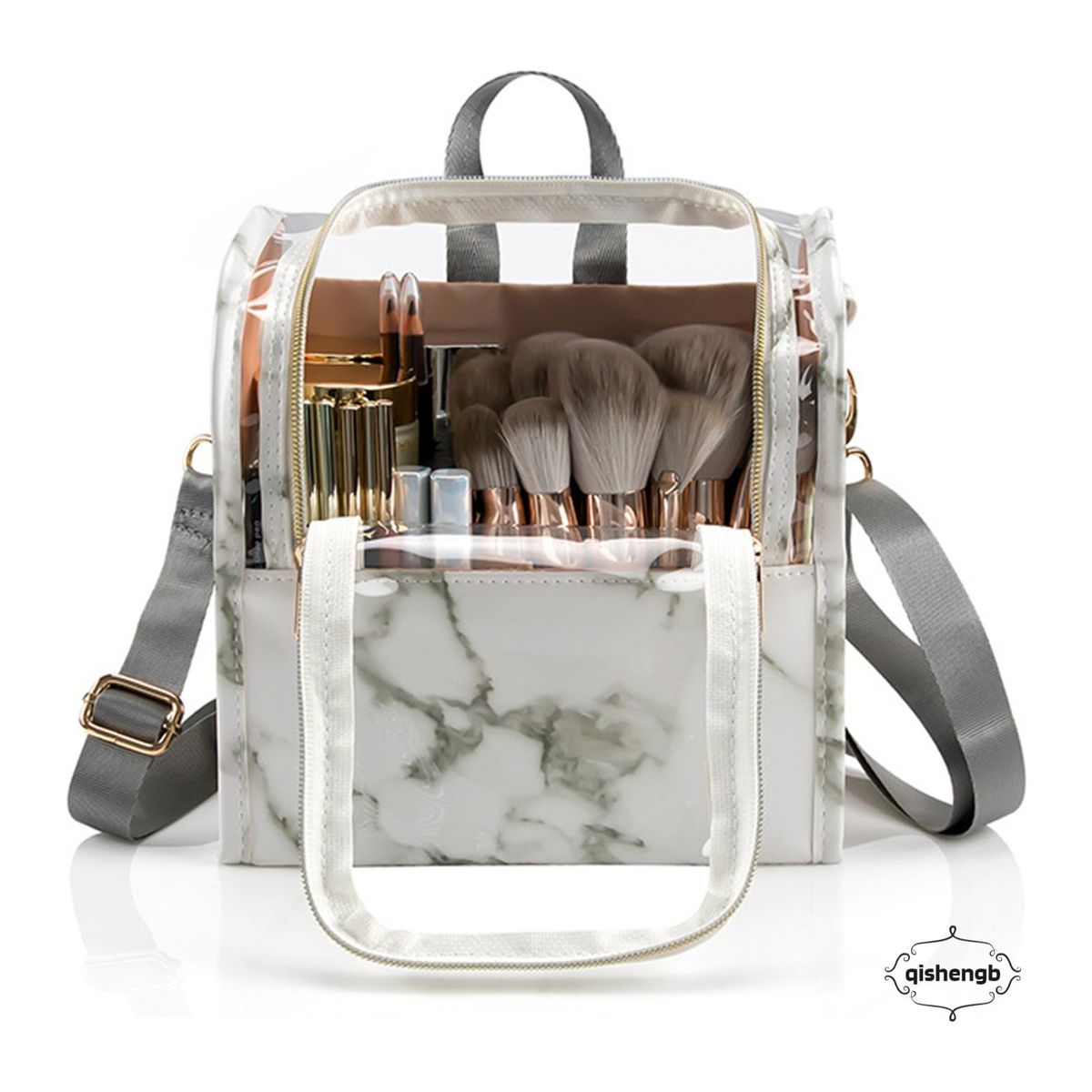 Makeup Brush Bucket Bag Detachable Divided Storage Package