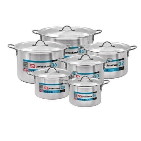 Aluminium Casserole Stock Pot Set
