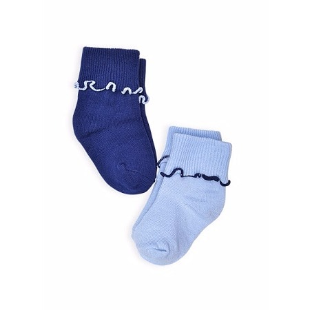 Girls Fluted Top Socks - Pack of 2