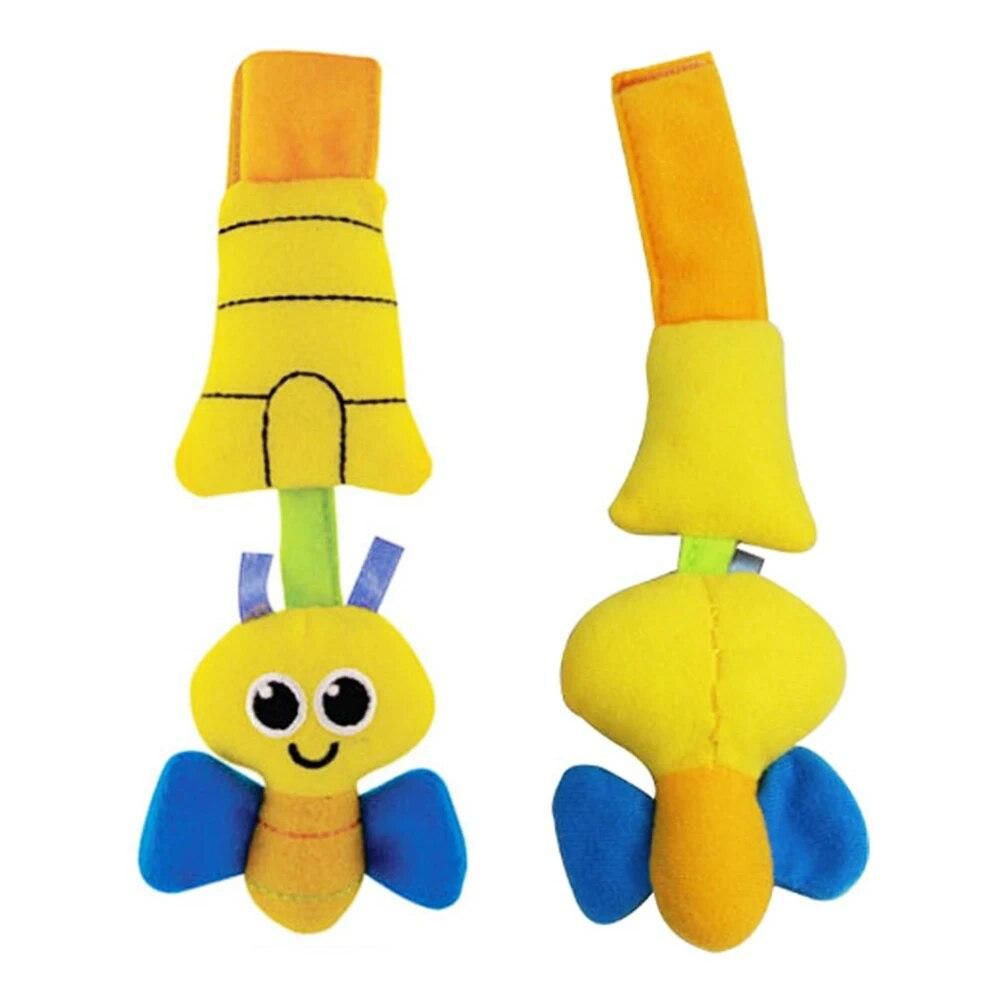 Multifunctional Cartoon Style Bed Hanging Bed Bell Baby Stroller Hanging With Rattle Bed Hanging Lovely Shape Plush Fabric