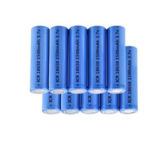 3.7v 1500mah Lithium Ion Rechargeable Battery Flat Head - 50pcs