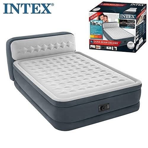 Inflatable Mattress Airbed With Headboard Ultra Plush