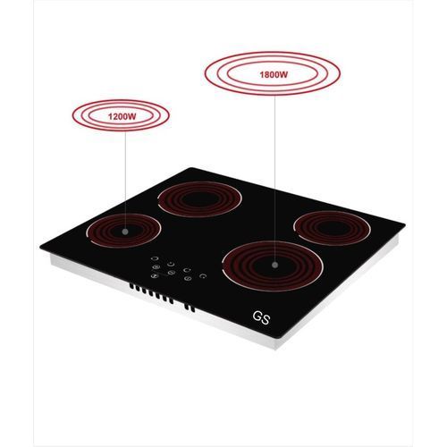 58cm 4-Burner Ceramic Smooth Surface Glass Induction Cooker