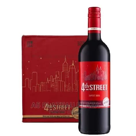 Natural Sweet Red Wine 75cl / 8% - 12 Bottles