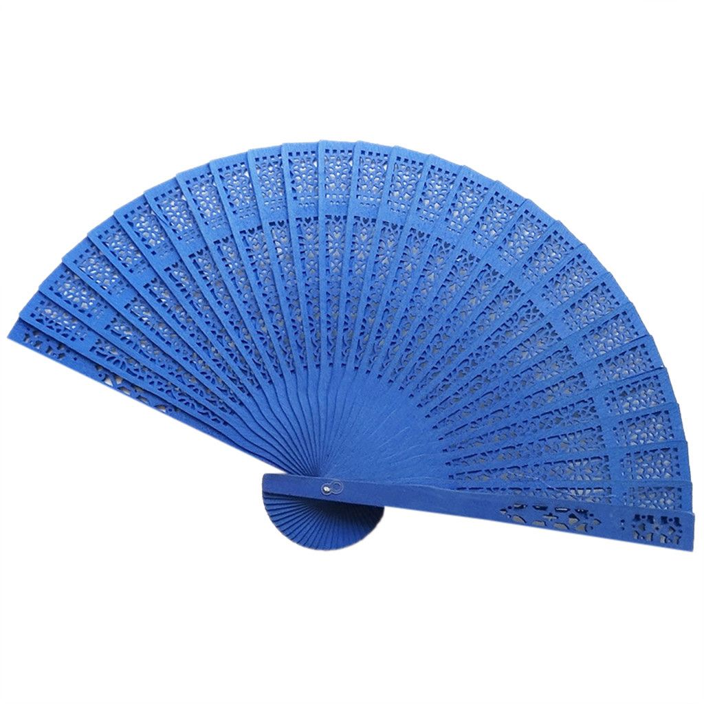 #NN628 2019 Wedding Sandalwood Fan Fan Openwork New 20cm Fan Carved Wooden