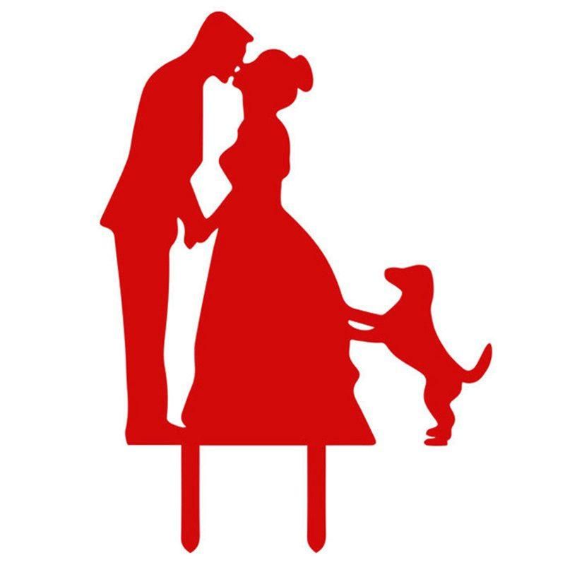 New Wedding Cake Topper Insert Card Acrylic Cake Decoration